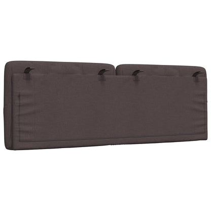 Hoofdbordkussen 120 cm stof donkerbruin