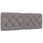 Headboard cushion 120 cm fabric taupe