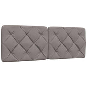 Headboard cushion 120 cm fabric taupe