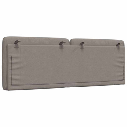 Hoofdbordkussen 120 cm stof taupe