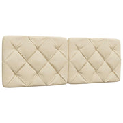 Headboard cushion 120 cm fabric cream