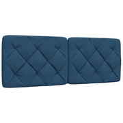 Headboard cushion 120 cm fabric blue