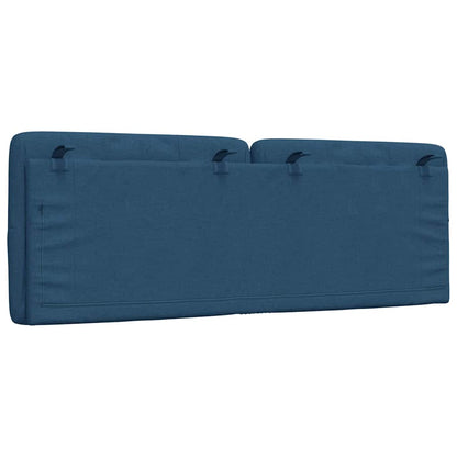 Hoofdbordkussen 120 cm stof blauw