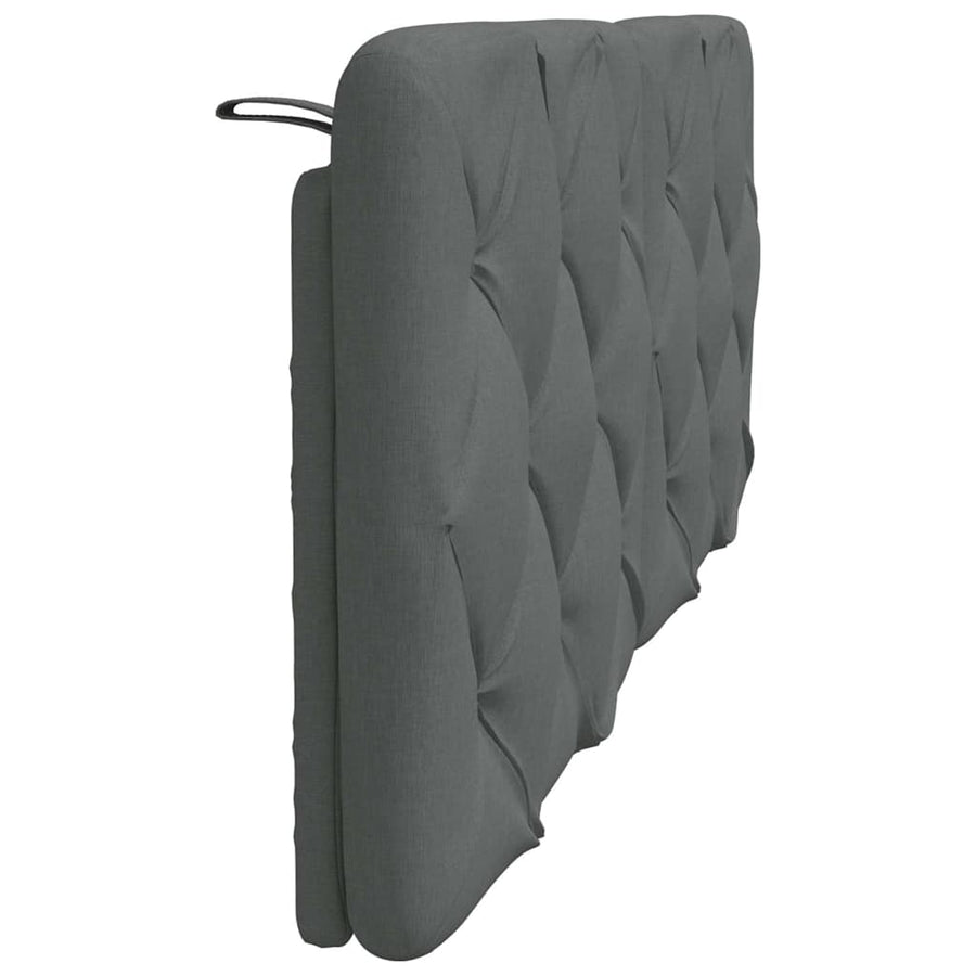 Hoofdbordkussen 140 cm stof donkergrijs