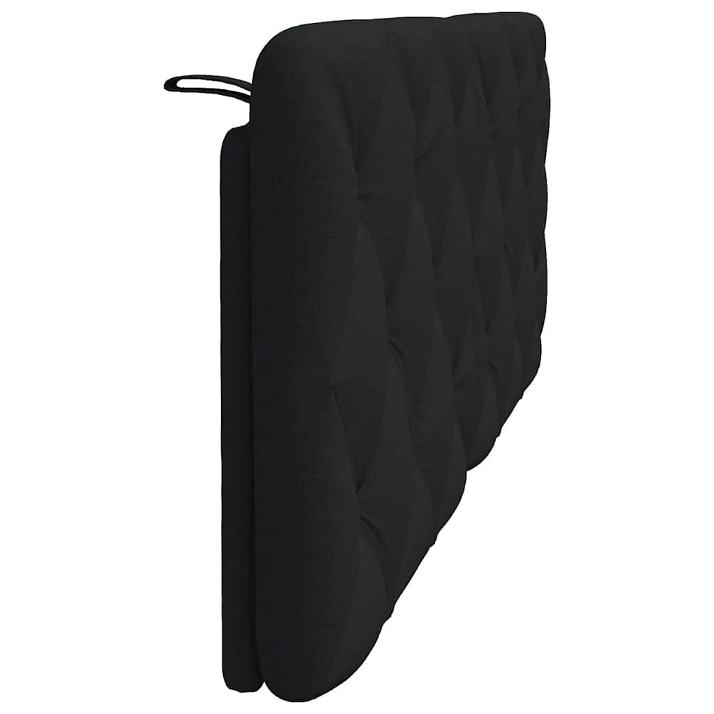 Hoofdbordkussen 140 cm stof zwart