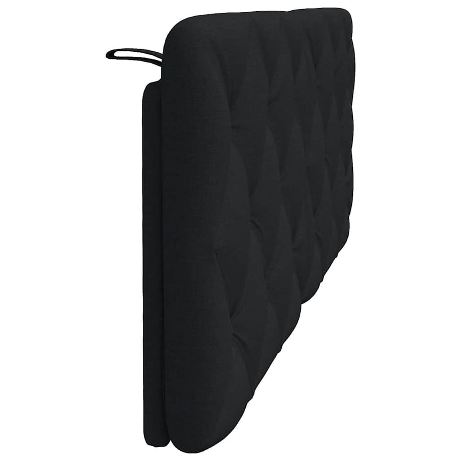 Hoofdbordkussen 140 cm stof zwart