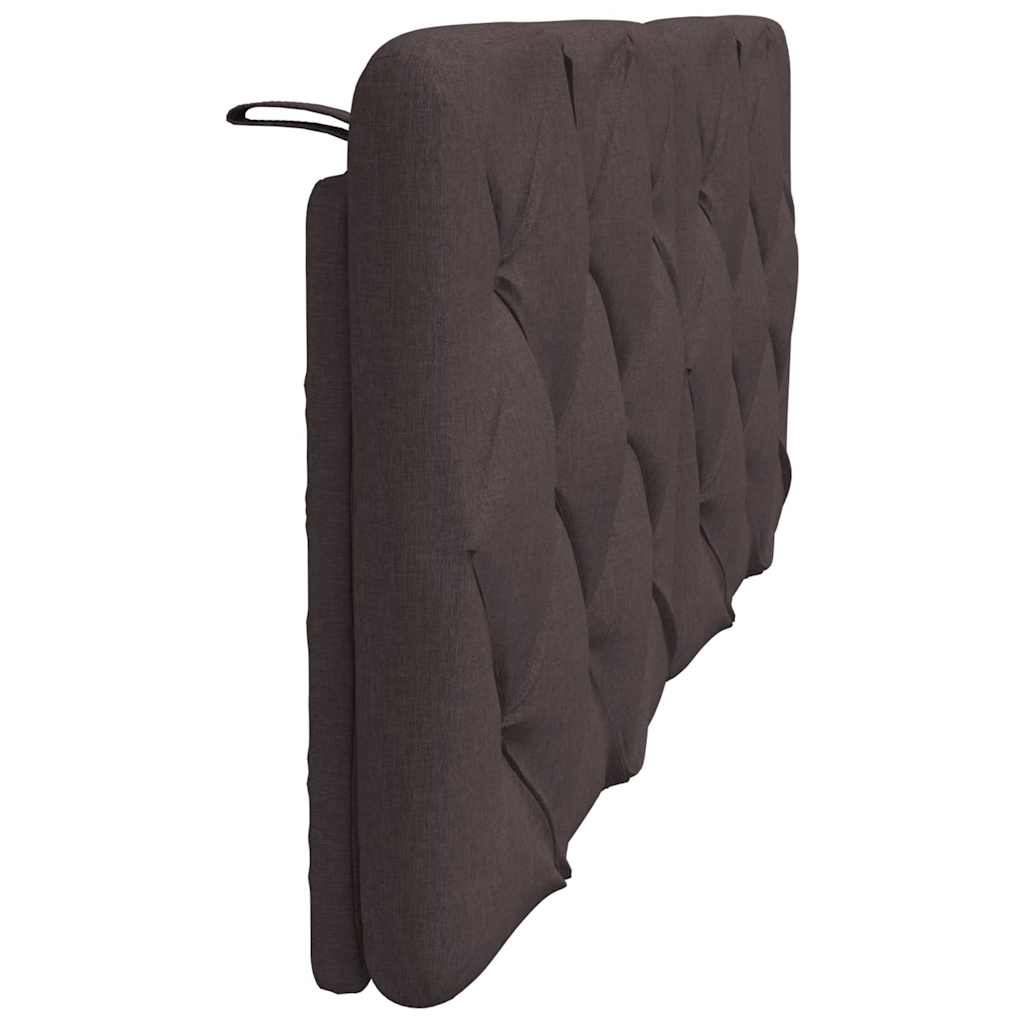 Hoofdbordkussen 140 cm stof donkerbruin