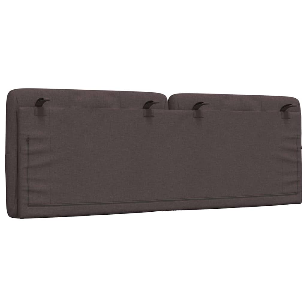 Hoofdbordkussen 140 cm stof donkerbruin