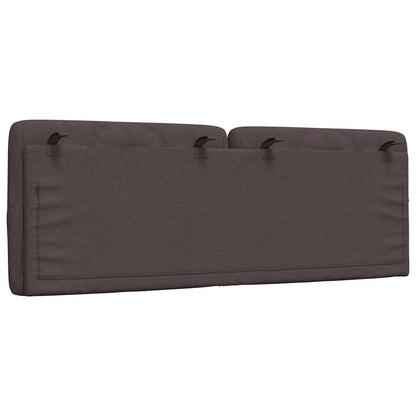 Hoofdbordkussen 140 cm stof donkerbruin