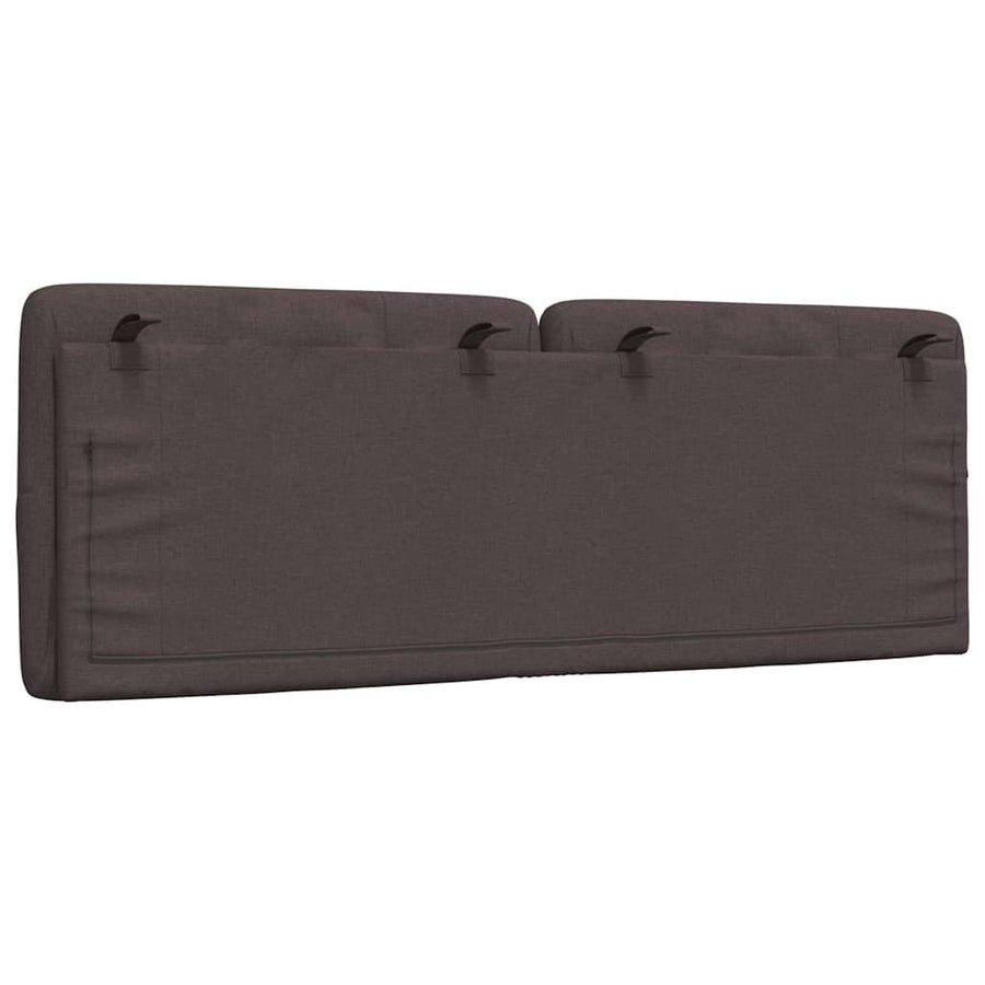 Hoofdbordkussen 140 cm stof donkerbruin