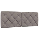 Headboard pillow 140 cm fabric taupe