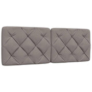 Headboard pillow 140 cm fabric taupe
