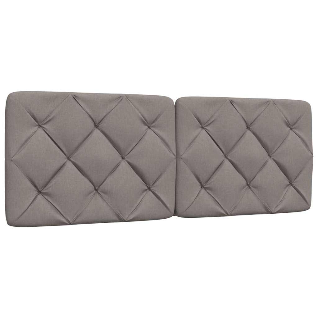 Hoofdbordkussen 140 cm stof taupe