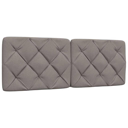 Hoofdbordkussen 140 cm stof taupe