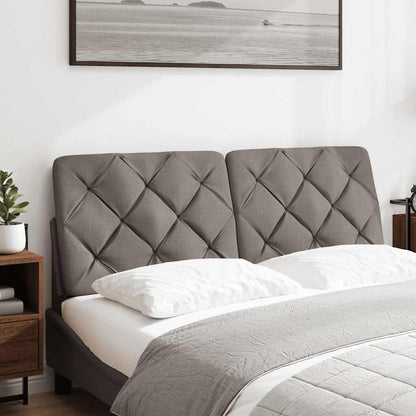 Hoofdbordkussen 140 cm stof taupe