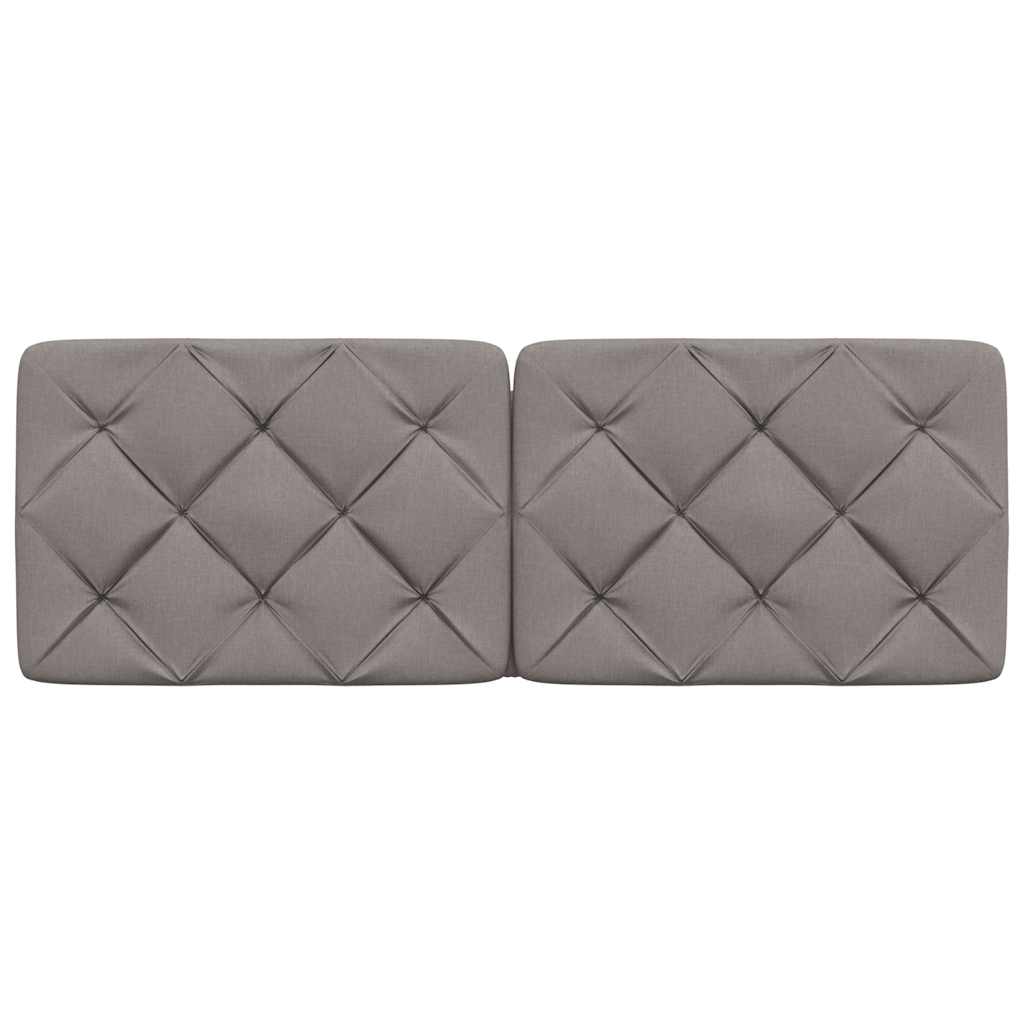 Hoofdbordkussen 140 cm stof taupe
