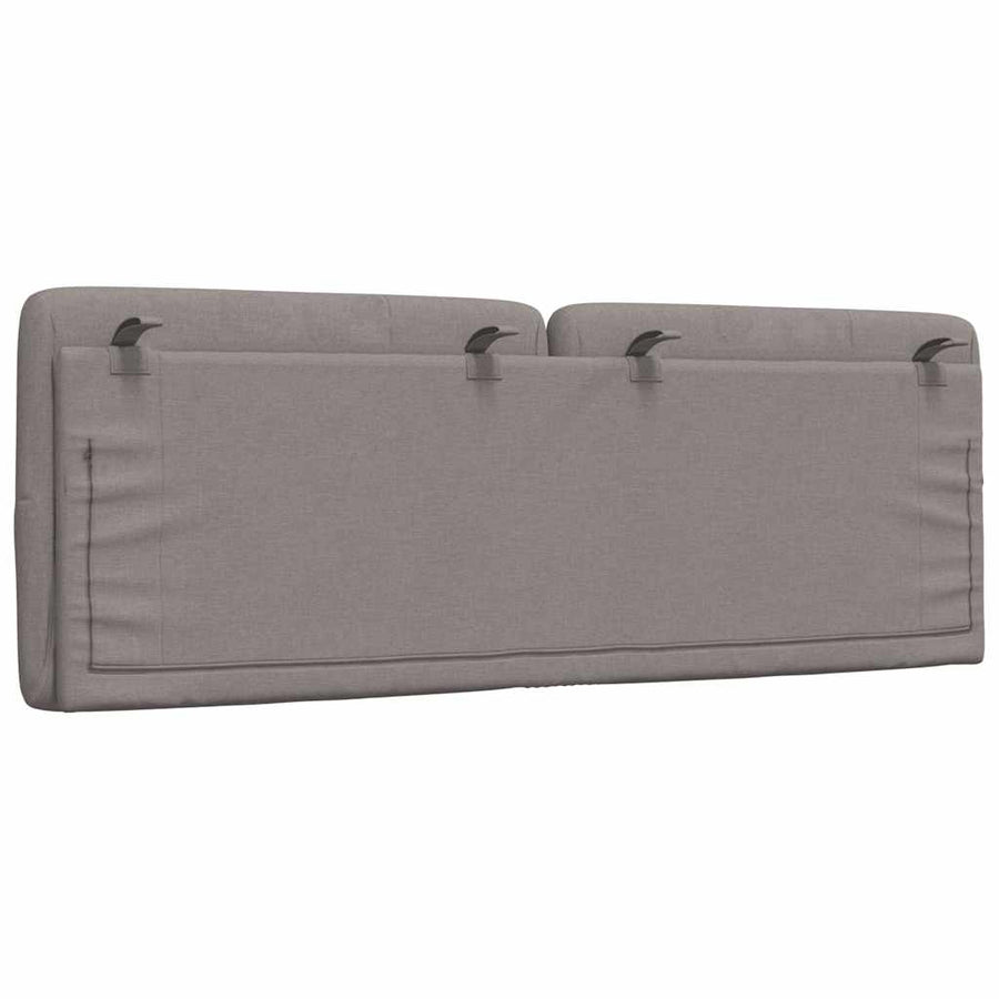 Hoofdbordkussen 140 cm stof taupe