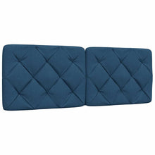 Hoofdbordkussen 140 cm stof blauw