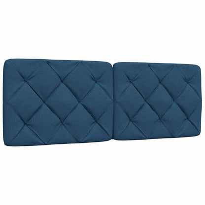 Hoofdbordkussen 140 cm stof blauw