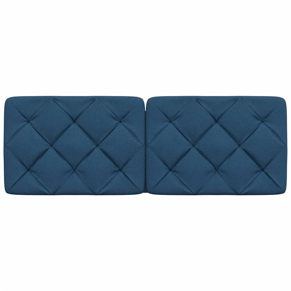 Hoofdbordkussen 140 cm stof blauw
