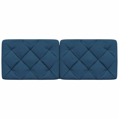 Hoofdbordkussen 140 cm stof blauw