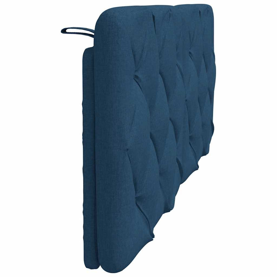 Hoofdbordkussen 140 cm stof blauw