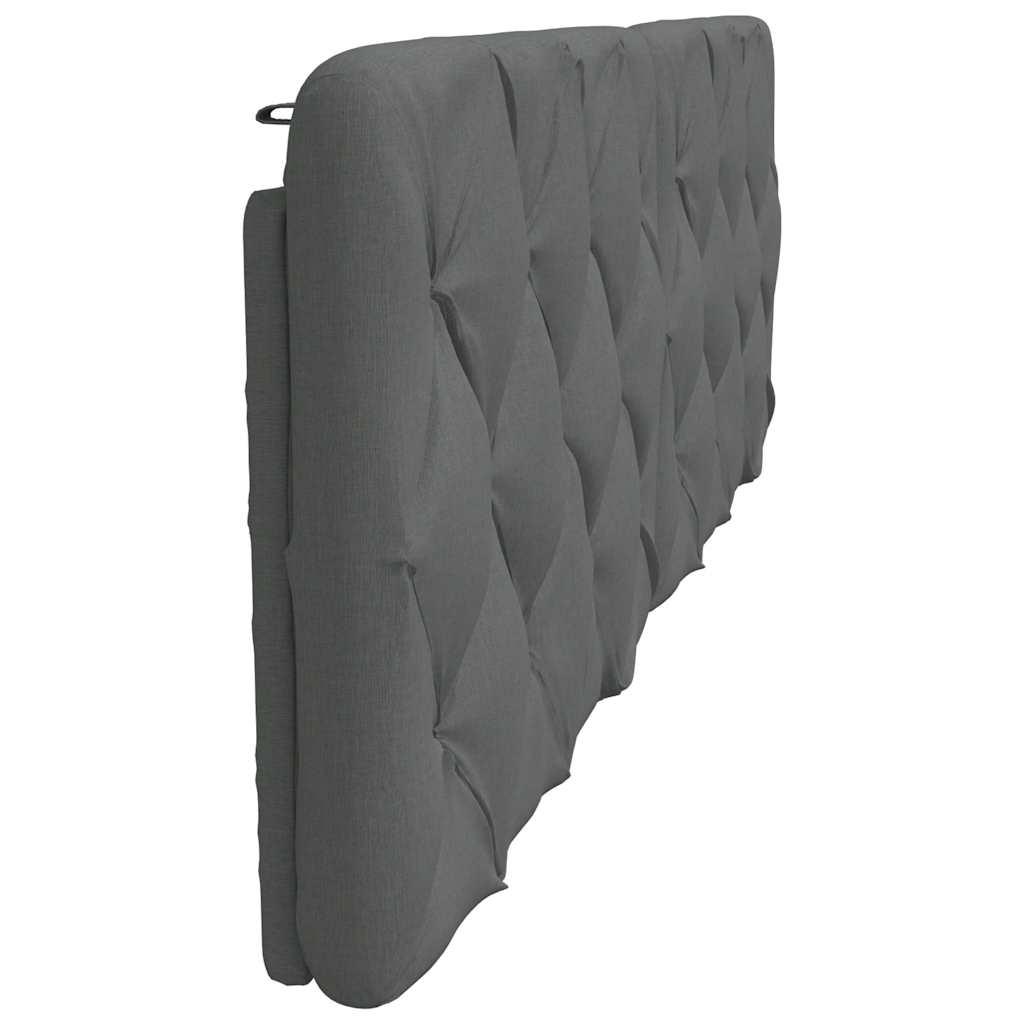Hoofdbordkussen 160 cm stof donkergrijs