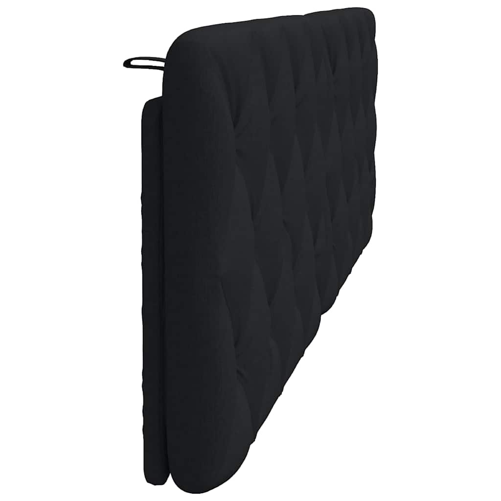 Hoofdbordkussen 160 cm stof zwart
