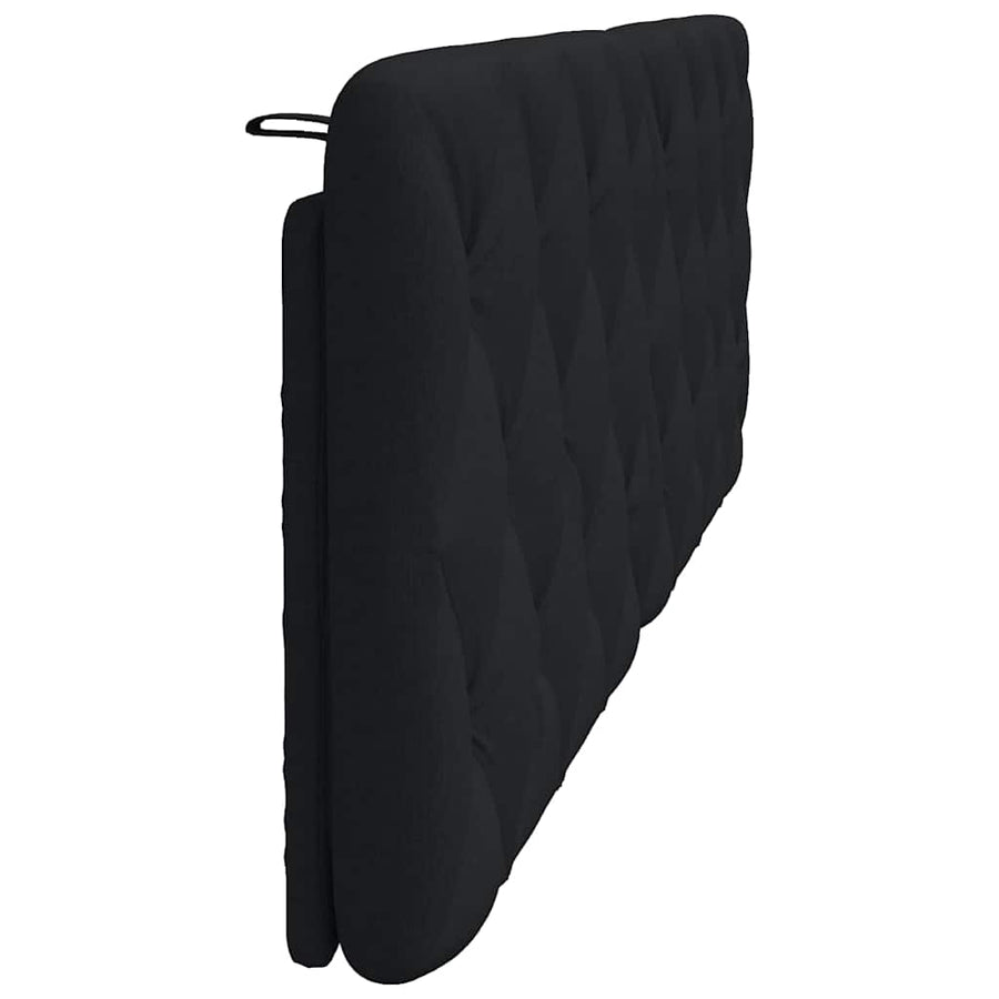 Hoofdbordkussen 160 cm stof zwart