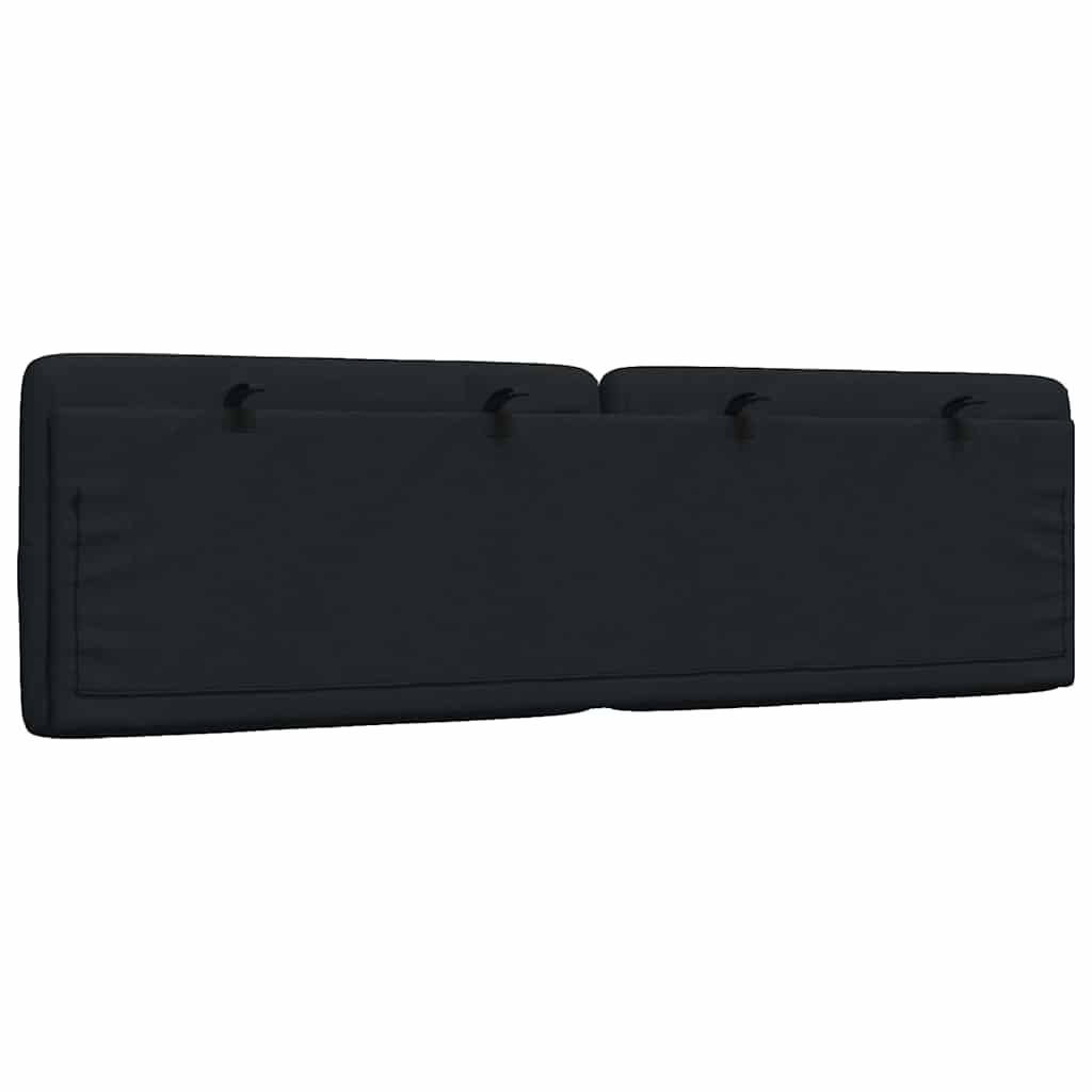Hoofdbordkussen 160 cm stof zwart