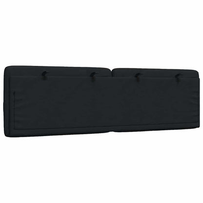Hoofdbordkussen 160 cm stof zwart