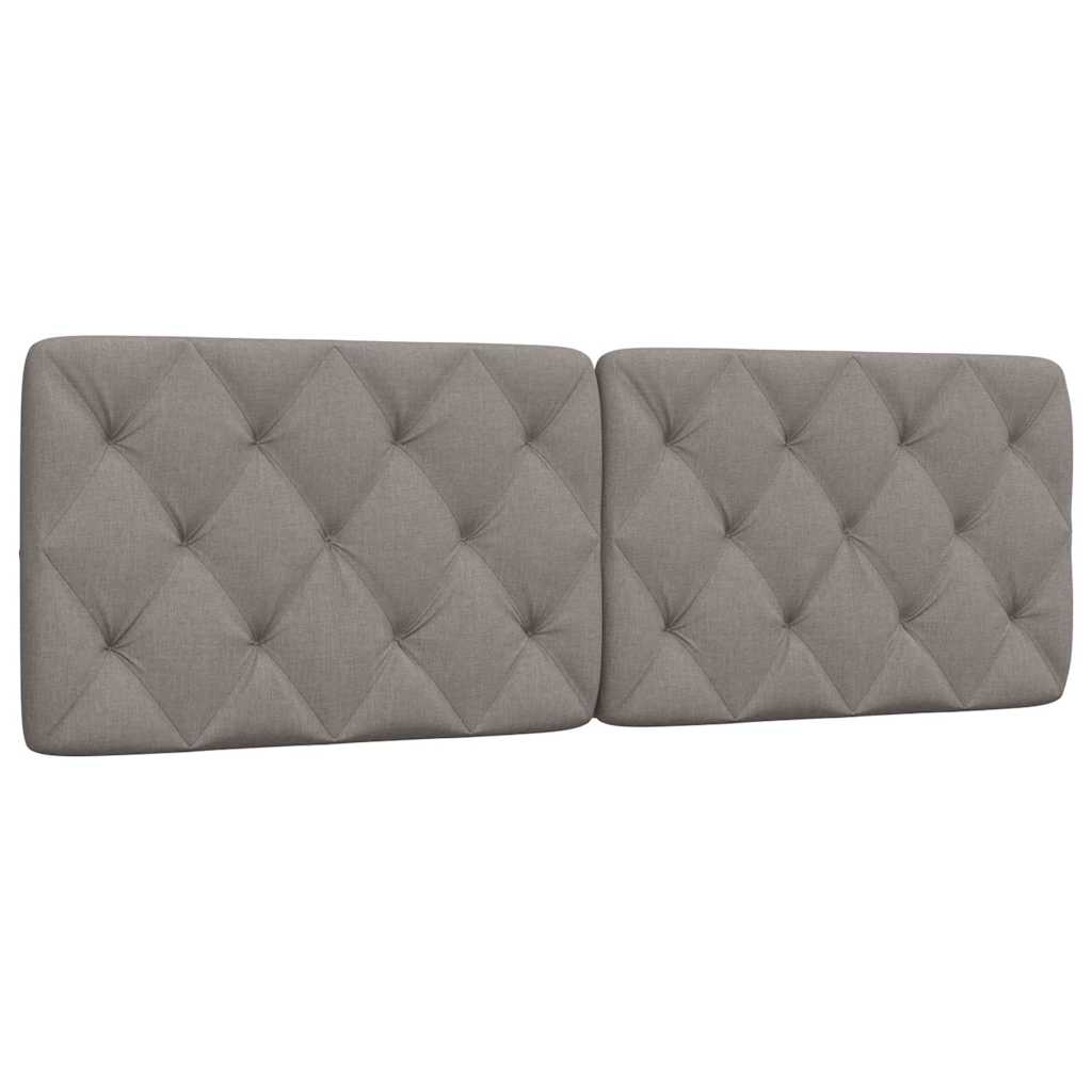 Hoofdbordkussen 160 cm stof taupe