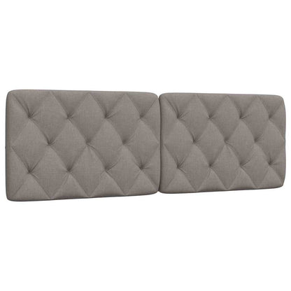 Hoofdbordkussen 160 cm stof taupe