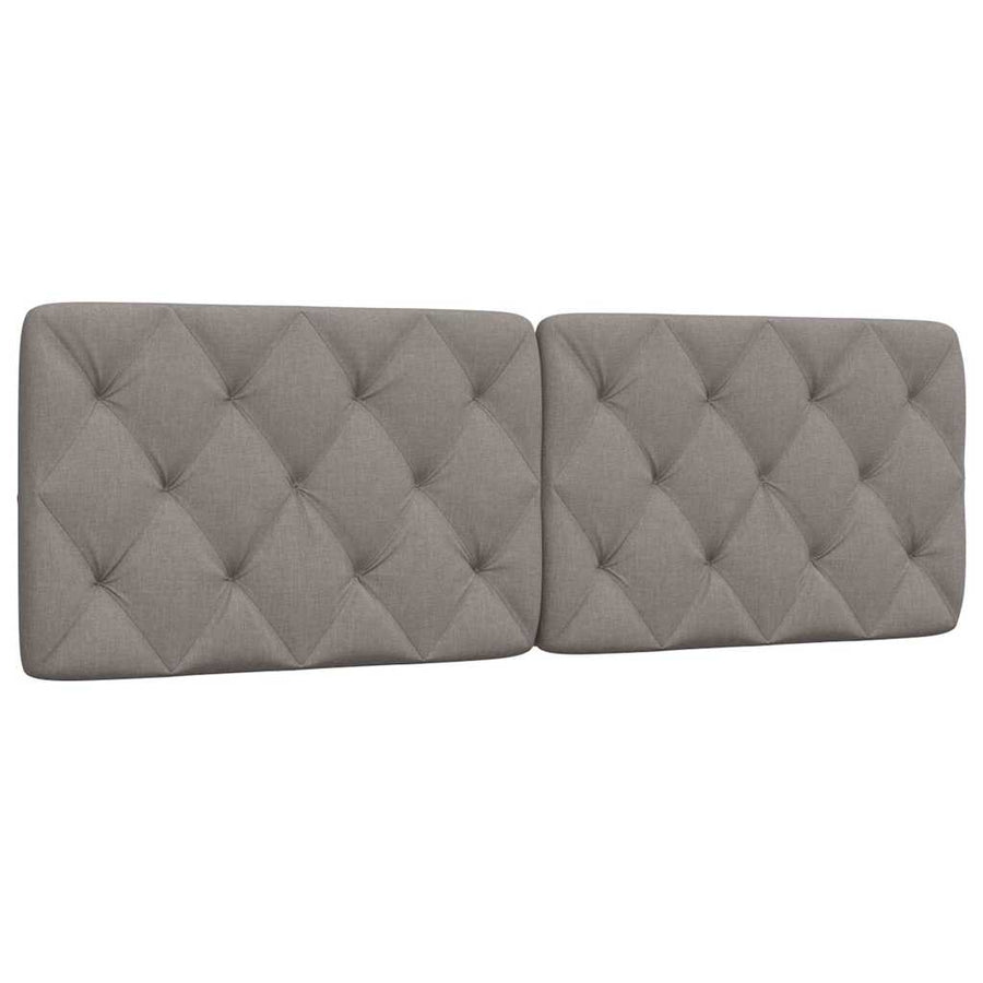 Hoofdbordkussen 160 cm stof taupe