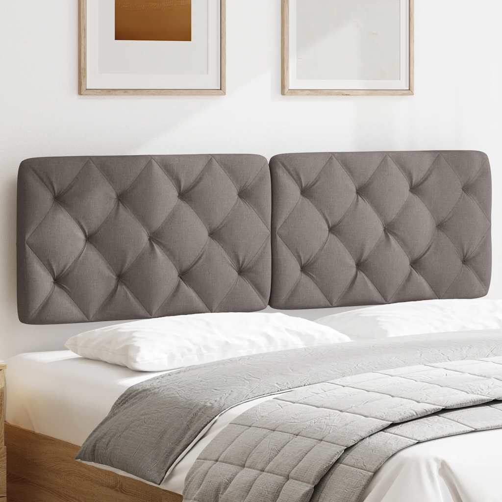 Hoofdbordkussen 160 cm stof taupe