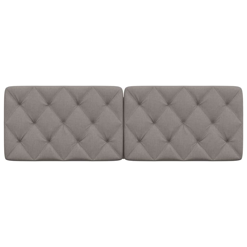 Hoofdbordkussen 160 cm stof taupe