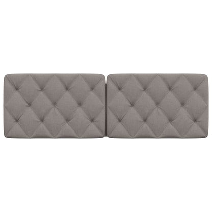 Hoofdbordkussen 160 cm stof taupe