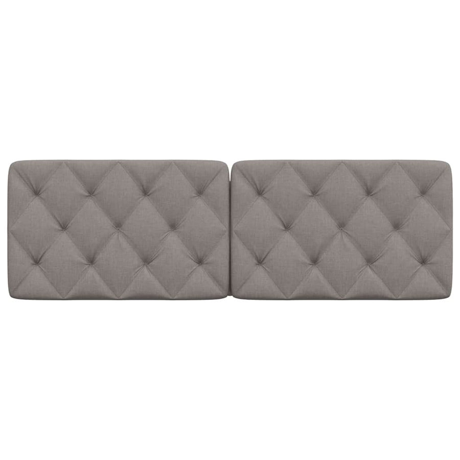 Hoofdbordkussen 160 cm stof taupe