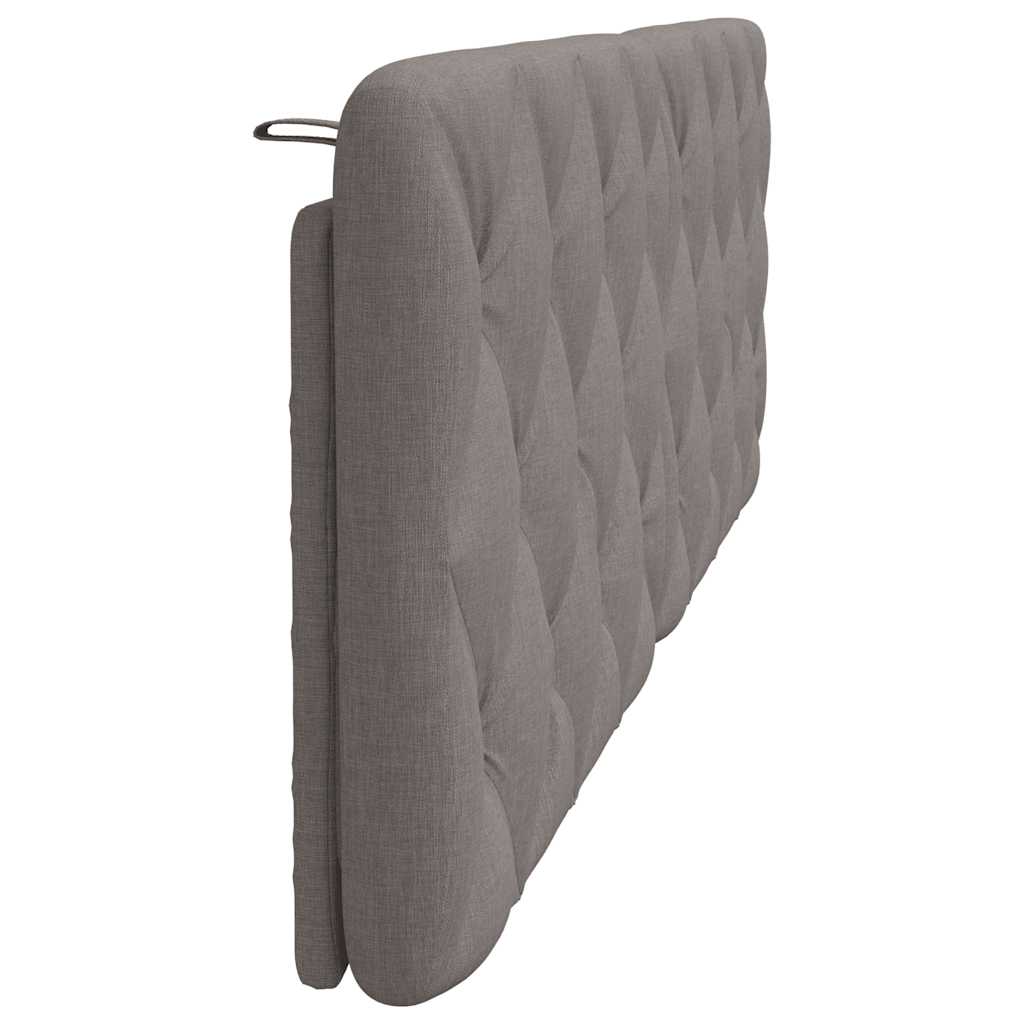 Hoofdbordkussen 160 cm stof taupe