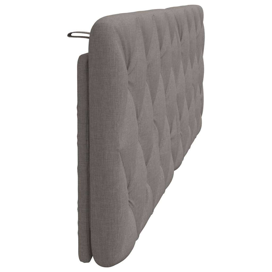 Hoofdbordkussen 160 cm stof taupe