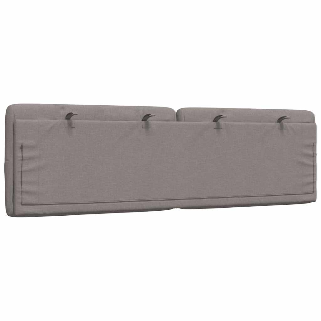 Hoofdbordkussen 160 cm stof taupe