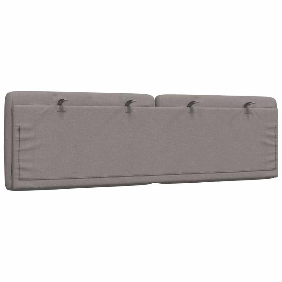Hoofdbordkussen 160 cm stof taupe