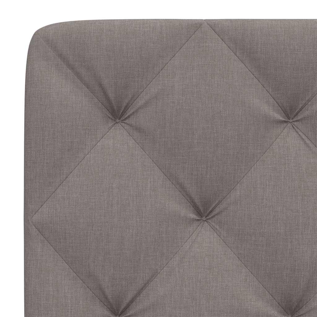 Hoofdbordkussen 160 cm stof taupe