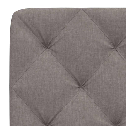 Hoofdbordkussen 160 cm stof taupe