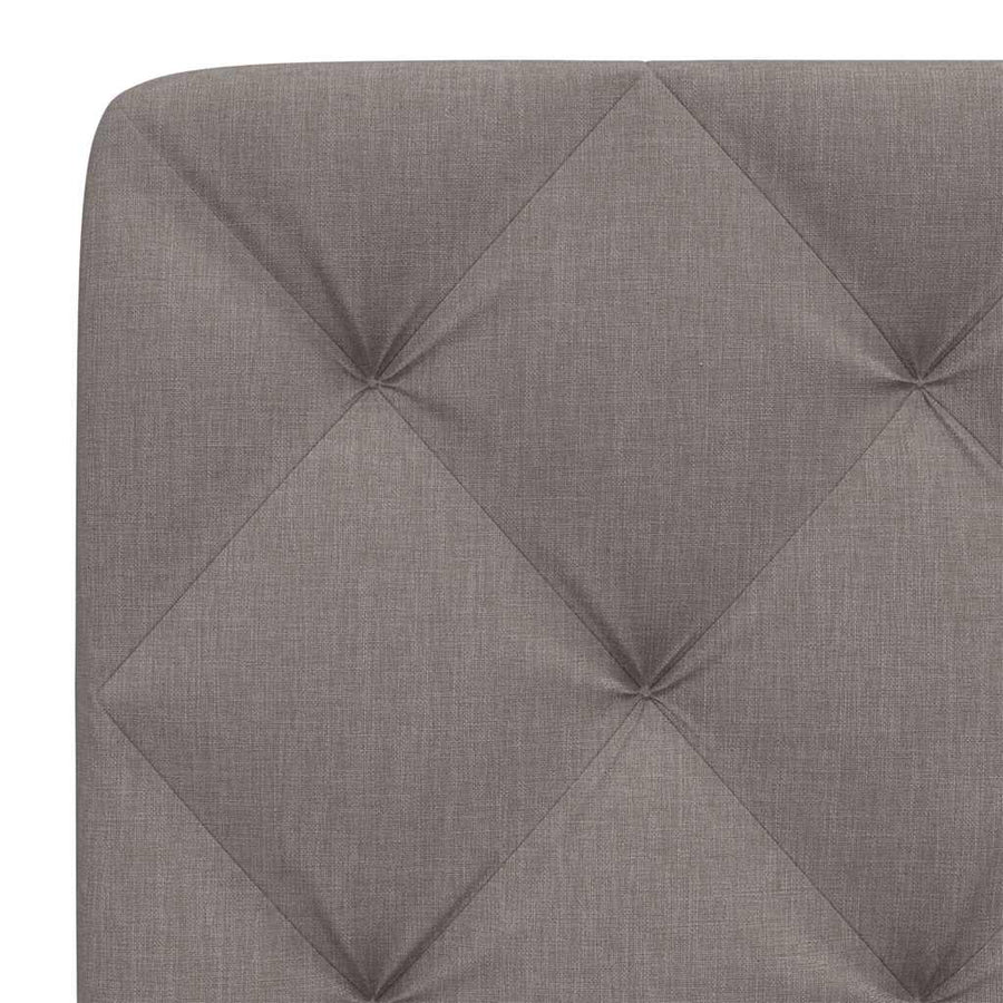 Hoofdbordkussen 160 cm stof taupe