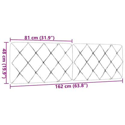 Hoofdbordkussen 160 cm stof taupe