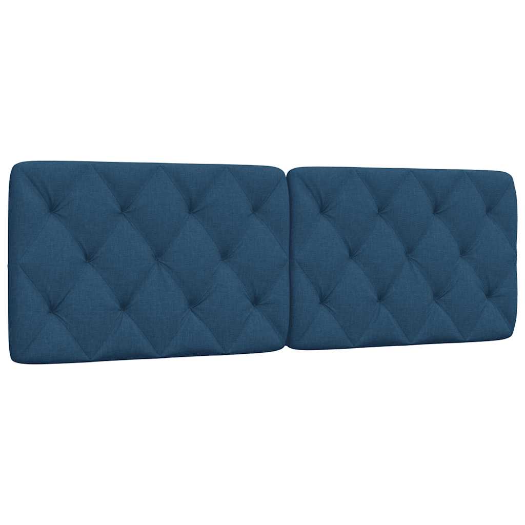 Hoofdbordkussen 160 cm stof blauw