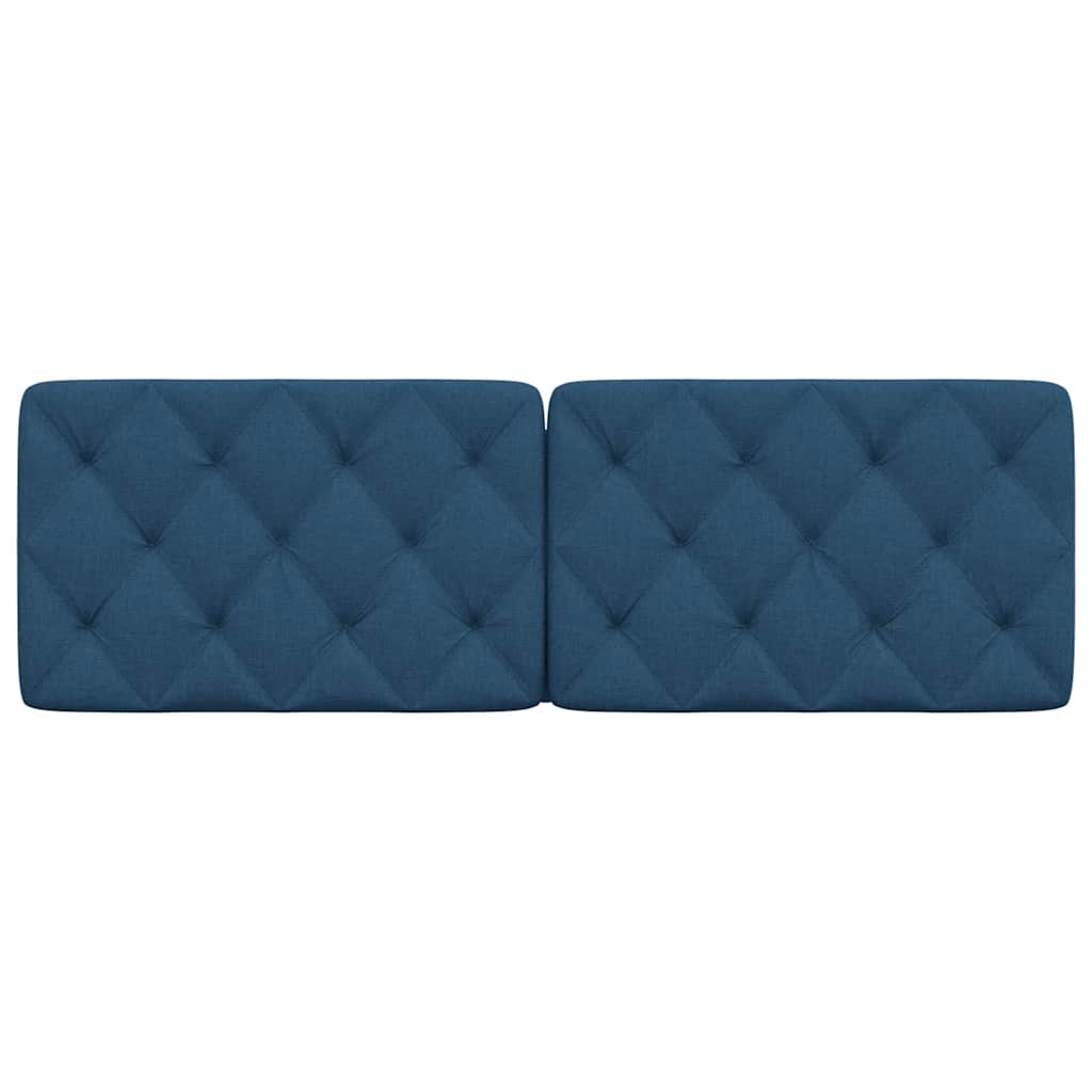 Hoofdbordkussen 160 cm stof blauw
