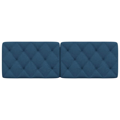 Hoofdbordkussen 160 cm stof blauw