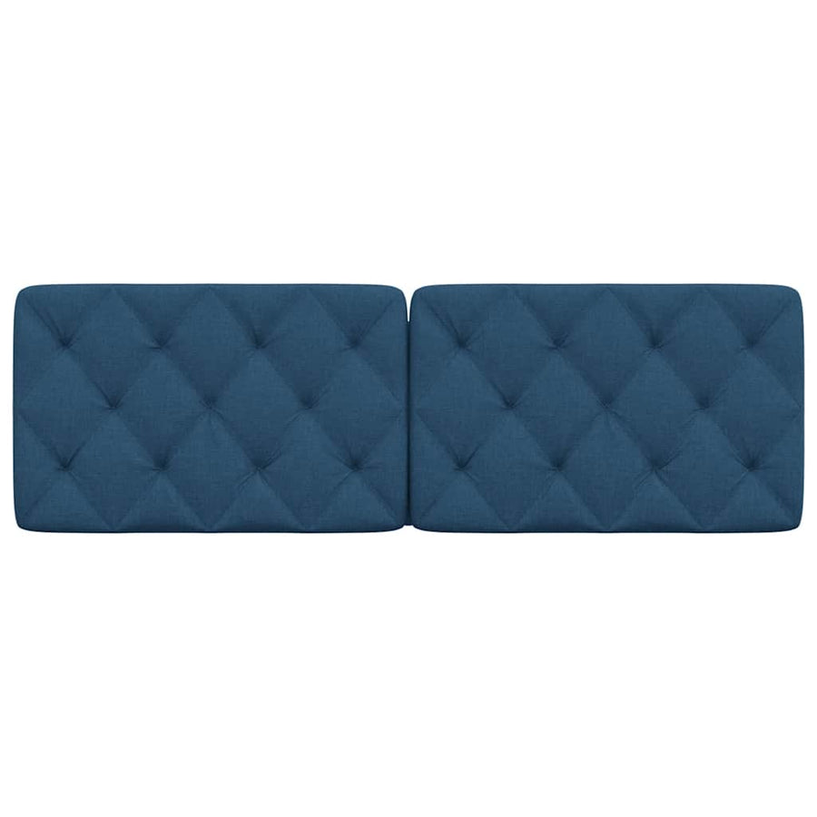 Hoofdbordkussen 160 cm stof blauw